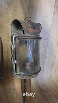 Antique GNR Great Northern Railway Copper Hand Lamps Lanterns Vintage