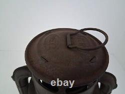 Antique German Iron Junior Dietz N. Y USA WithOriginal Globe No 5 Kerosene Lamp Vtg