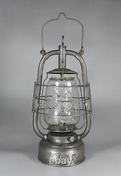 Antique German Kerosene LanternFeuerhand-MAX HÄNEL OF SCHLETTAU'TAIFUN' GLOBE