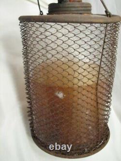 Antique Glass Kerosene Fluid Oil Lamp Filler Tool Ohio Lantern 1895 Bottle Can