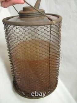 Antique Glass Kerosene Fluid Oil Lamp Filler Tool Ohio Lantern 1895 Bottle Can