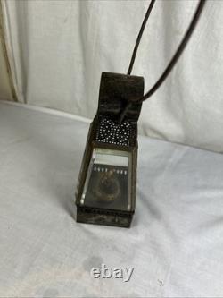 Antique HOLMES BOOTH & HAYDENS Handmade TIN & BEVELED GLASS SKATER'S LANTERN