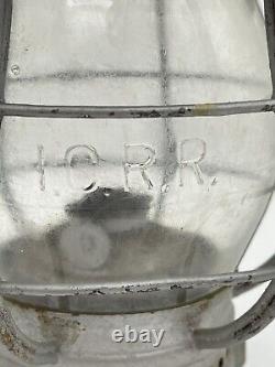 Antique Handlan 39 Illinois Central (ICRR) Railroad Lantern Clear Globe
