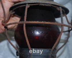 Antique Handlan City of St Louis Water Div Kerosene Lantern