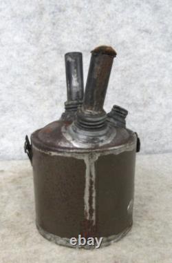 Antique Handmade Tin Smith Double Oil Wick Street Lamp Lantern Lighter Torch