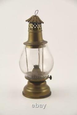 Antique Holmes Booth & Hayden Brass Skaters Lantern Waterbury CT