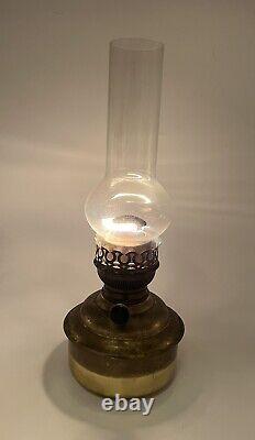 Antique Ideal Brenner 20 Brass Nautical Hanging Ship Kerosene/Oil Lamp Lantern