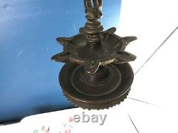 Antique Indian Hindu Brass Hanging Oil Diya Lamp