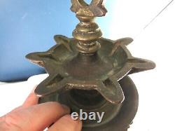 Antique Indian Hindu Brass Hanging Oil Diya Lamp