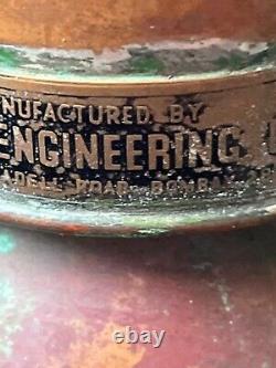 Antique Indus Engineering Co. Bombay Copper Maritime Lantern No. 9457, 14.5 Tal