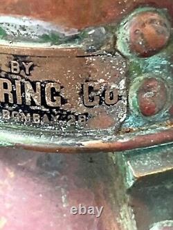 Antique Indus Engineering Co. Bombay Copper Maritime Lantern No. 9457, 14.5 Tal