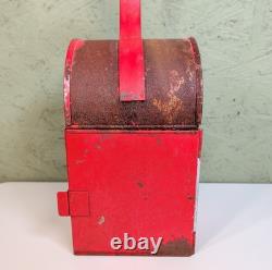 Antique Industrial Automotive Corp Baltimore Traffic Kerosene Lantern Red Lenses