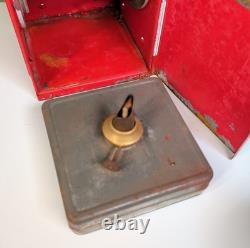 Antique Industrial Automotive Corp Baltimore Traffic Kerosene Lantern Red Lenses