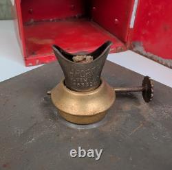 Antique Industrial Automotive Corp Baltimore Traffic Kerosene Lantern Red Lenses