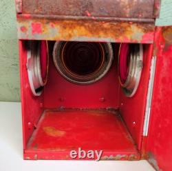 Antique Industrial Automotive Corp Baltimore Traffic Kerosene Lantern Red Lenses