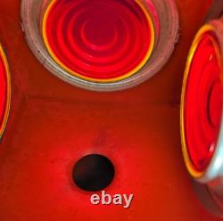 Antique Industrial Automotive Corp Baltimore Traffic Kerosene Lantern Red Lenses
