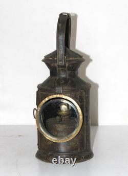 Antique Iron Lamp Lantern Original Old Hand Crafted