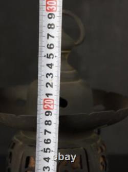 Antique Japan Buddhist temple lantern 1850 altar oil lamp