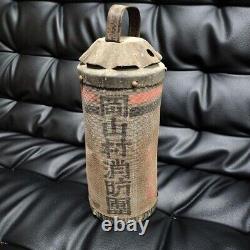 Antique Japanese Andon Lantern Wooden Candle Lamp Vintage & Rustic
