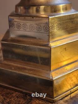 Antique Japanese Brass Pagoda Garden Lantern
