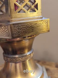 Antique Japanese Brass Pagoda Garden Lantern