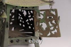 Antique Japanese Bronze Hanging Lantern Toro 11.3inch Art Work Meiji Era 19th C
