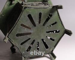 Antique Japanese Bronze Hanging Lantern Toro 11.3inch Art Work Meiji Era 19th C
