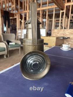 Antique Japanese Bullseye Railway Boat Lantern Police Signal Nippon Sento