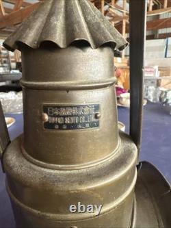 Antique Japanese Bullseye Railway Boat Lantern Police Signal Nippon Sento
