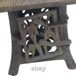 Antique Japanese Cast Iron Hanging Tea Light Lantern Pagoda