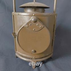 Antique Japanese Military Brass Hand Lantern Vintage Militaria Collectible Japan