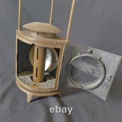 Antique Japanese Military Brass Hand Lantern Vintage Militaria Collectible Japan