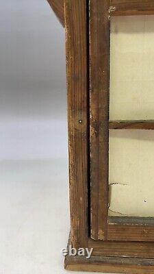 Antique Japanese Wooden Hanging Lantern TORO ANDON Candle stand Height32cm