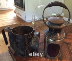 Antique John Phillips Light of London4 color Railroad OIL LAMP railway Lantern