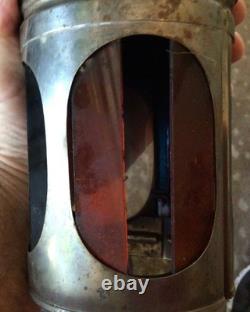 Antique John Phillips Light of London4 color Railroad OIL LAMP railway Lantern