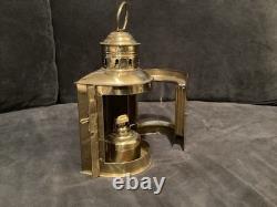 Antique Kerosene Lantern Wilcox-crittenden Nautical 100+ Year Old Brass