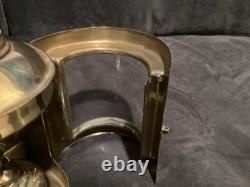 Antique Kerosene Lantern Wilcox-crittenden Nautical 100+ Year Old Brass Antique Kerosene Lantern Wilcox-crittenden Nautical 100+ Year Old Brass