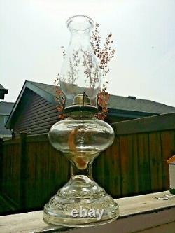 Antique Kerosene Oil Lamp Large