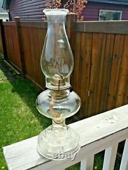 Antique Kerosene Oil Lamp Large