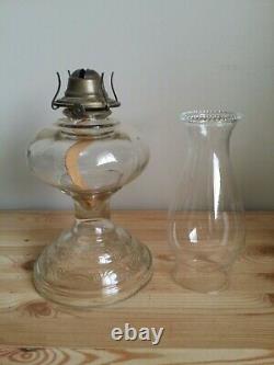 Antique Kerosene Oil Lamp Large