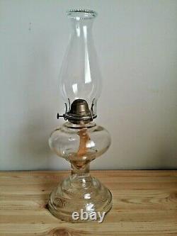 Antique Kerosene Oil Lamp Large