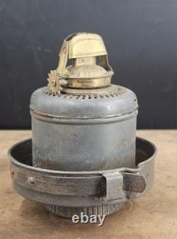 Antique Keystone Casey tall railroad lantern twist off Fount brass KC burner