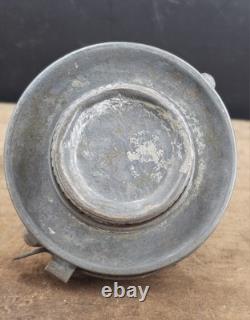 Antique Keystone Casey tall railroad lantern twist off Fount brass KC burner