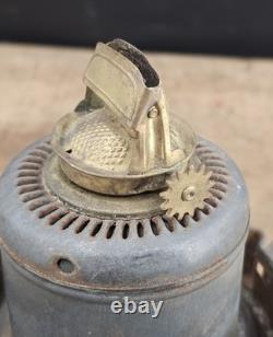 Antique Keystone Casey tall railroad lantern twist off Fount brass KC burner