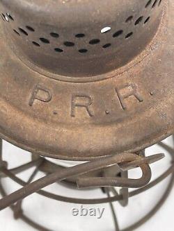Antique Keystone The Casey Pennsylvania (PRR) Railroad Lantern Clear Globe