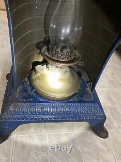 Antique Kinks Oil Kerosene Lantern Parlor Stove Style Case UK European RARE! Art