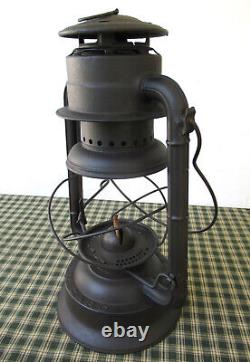 Antique Lantern DIETZ Large WIZARD, Oil Kerosene Lamp, 1918, Loc Nob Shade, 1914