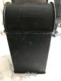 Antique Lantern Light Watchman Bladon Bham Black Lantern Mining Railroad Vintage