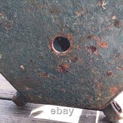 Antique Large Heavy Wrought Iron Hanging Lantern Outside Porch Light Project