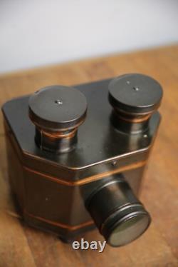 Antique Magic Lantern Post Card Projector 1900s copper flash vintage light lamp